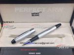 Perfect Replica Montblanc Meisterstuck Rollerball Pen Silver Barrel AAA